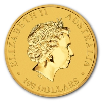 Australien Gold Känguru 2017 1 Oz Gold Rückseite
